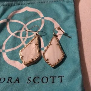 White Alex Kendra Scott earrings